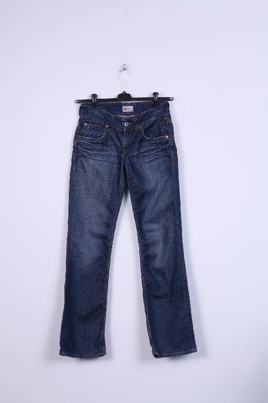 Tommy Hilfiger Womens W27 L32 Trousers Denim Jeans Cotton Navy