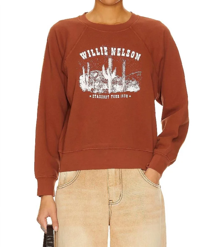 Willie Nelson Stardust Sweatshirt In Sable